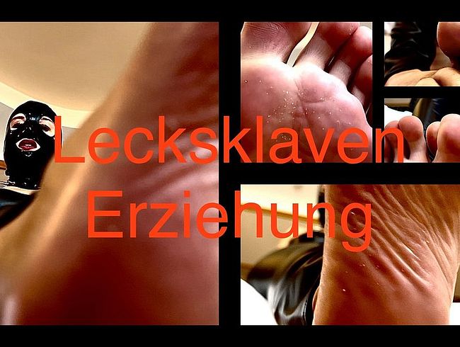 Lecksklaven Erziehung! Teil 2/3! Du leckst meine Füße!